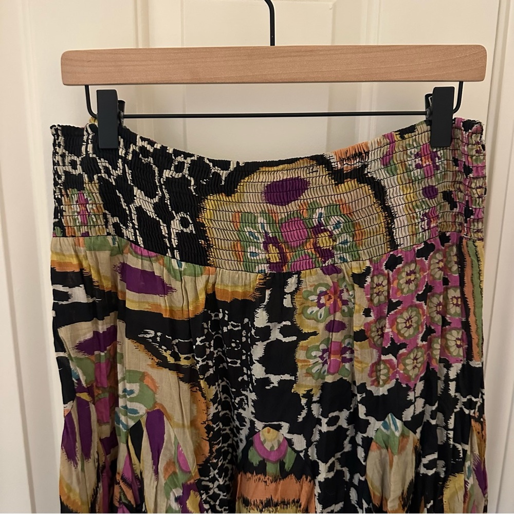 Grace Elements Black and Pink Fit and Flare Midi Skirt - Picture 3 of 8
